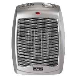 Lasko Ceramic Portable Space Heater, Silver 754200